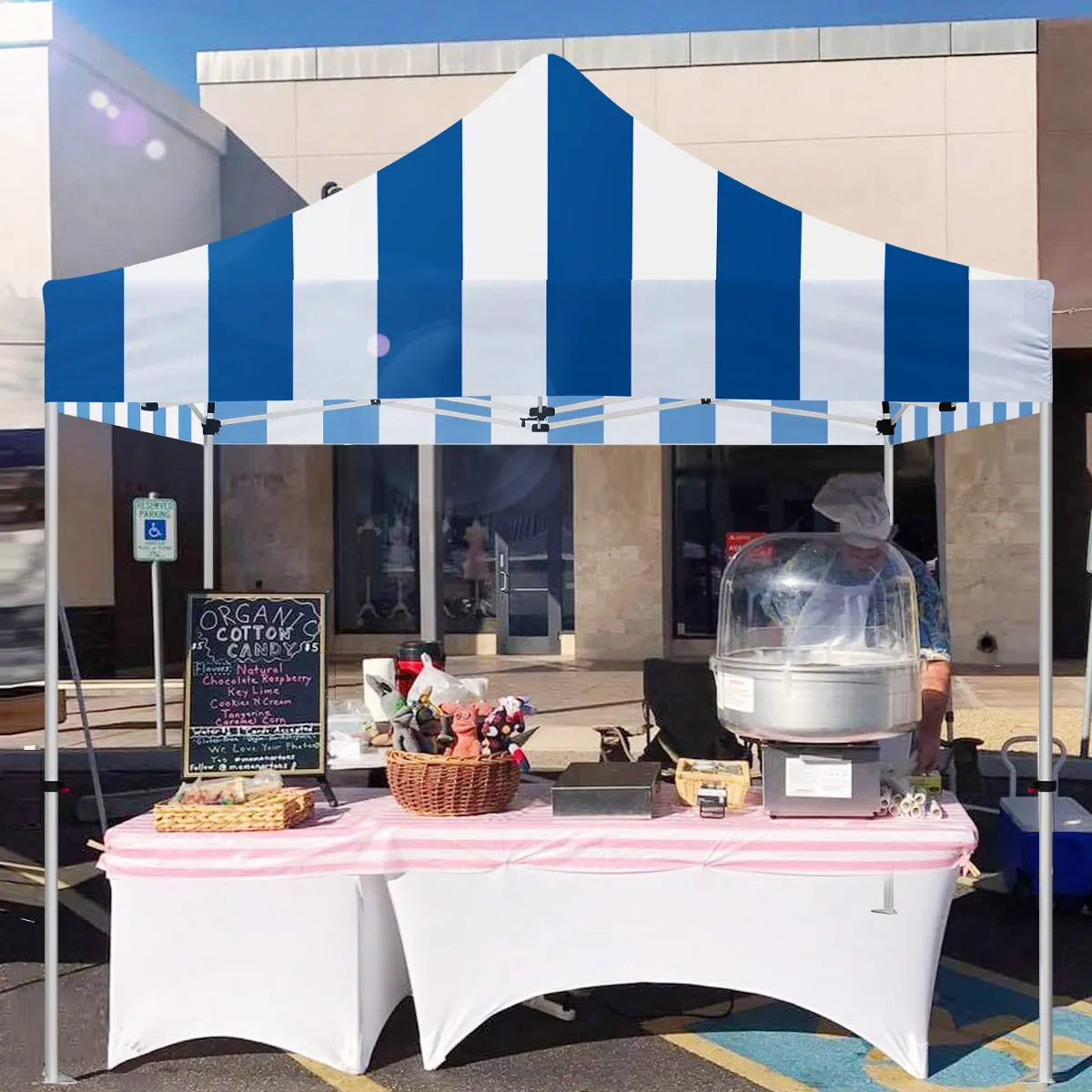 ABLEM8CANOPY Carnival 10x10 Pop Up Canopy Tent - Blue