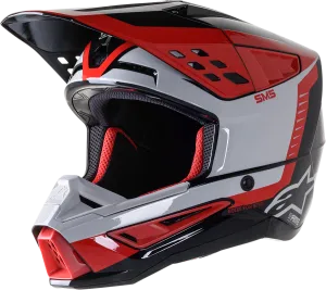 ALPINESTARS SM5 Helmet - Beam - Black/Gray/Red - 2XL 8303722-1313-2X