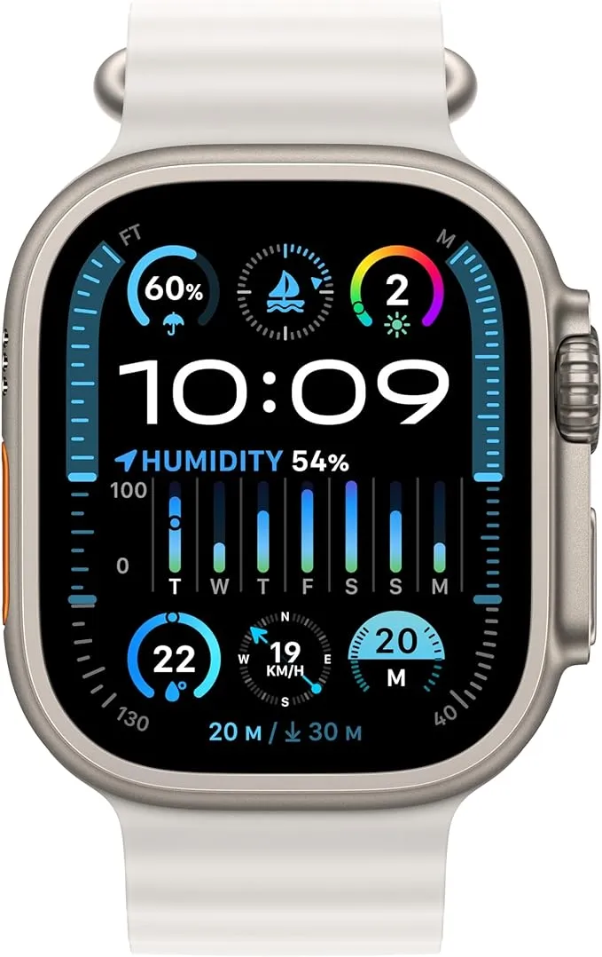 Apple Watch Ultra 2 GPS   Cellular 49mm Titanium Case with Ocean Band