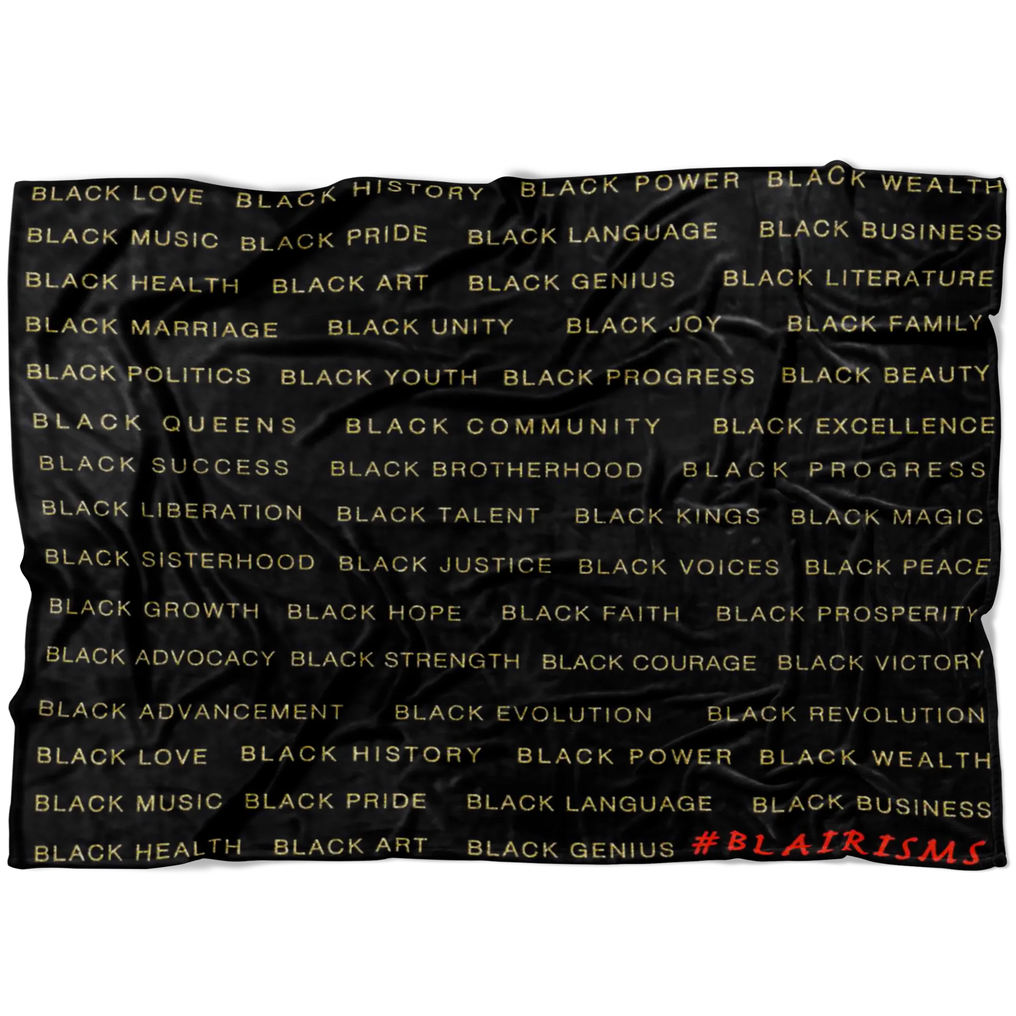 BLACK/GOLD BLACK MAGIC BLANKET