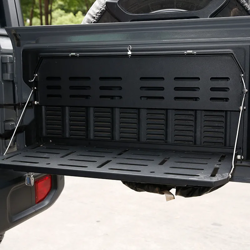 Foldable Double-Layer Tailgate Table Compatible with 2018-Later Jeep Wangler JL