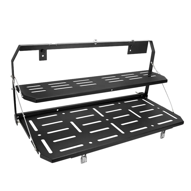 Foldable Double-Layer Tailgate Table Compatible with 2018-Later Jeep Wangler JL
