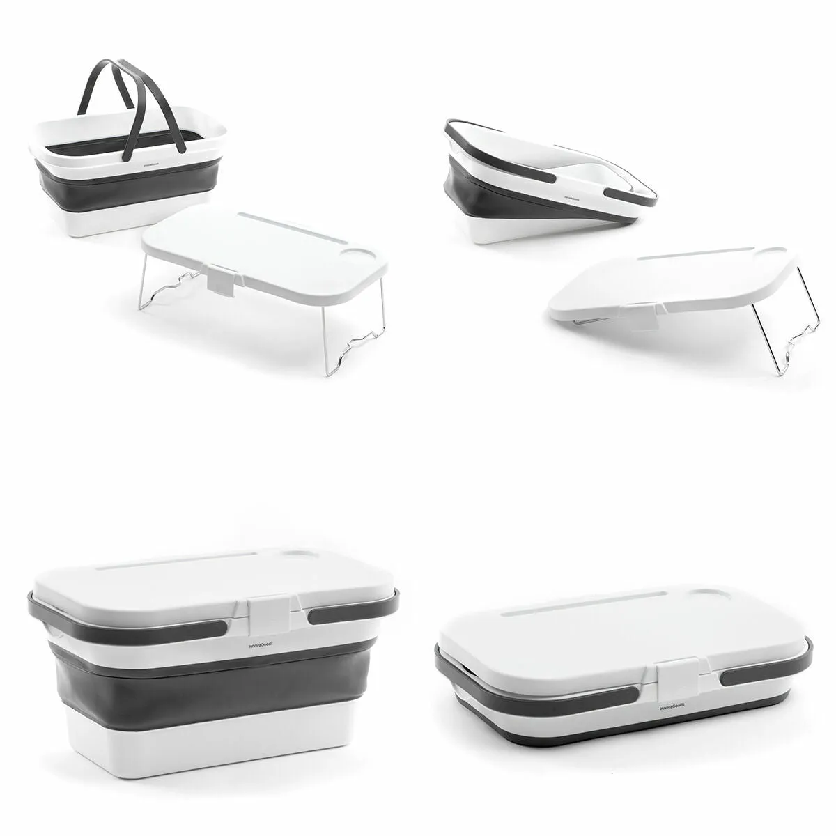 Folding Picnic Basket with Lid-table Pickning Innovagoods
