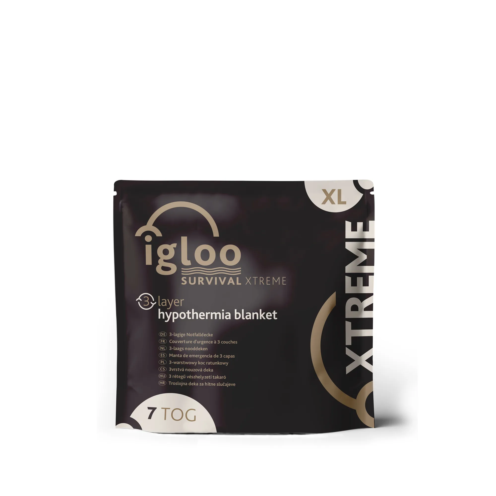 Igloo 7 Tog Emergency Thermal Blanket - 3Layer XL Survival Xtreme