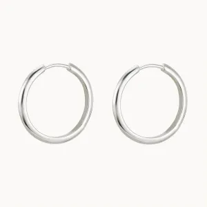 Perfect Large Everyday Hoops (Silver)