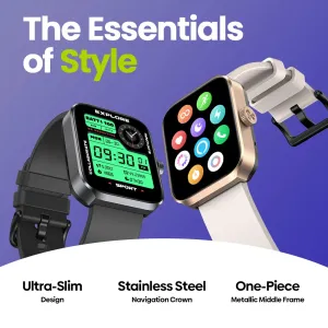 Smart Watch 1.78'' AMOLED Display Built-in GPS & Amazon Alexa Make/Receive Phone Calls 3ATM Smartwatch