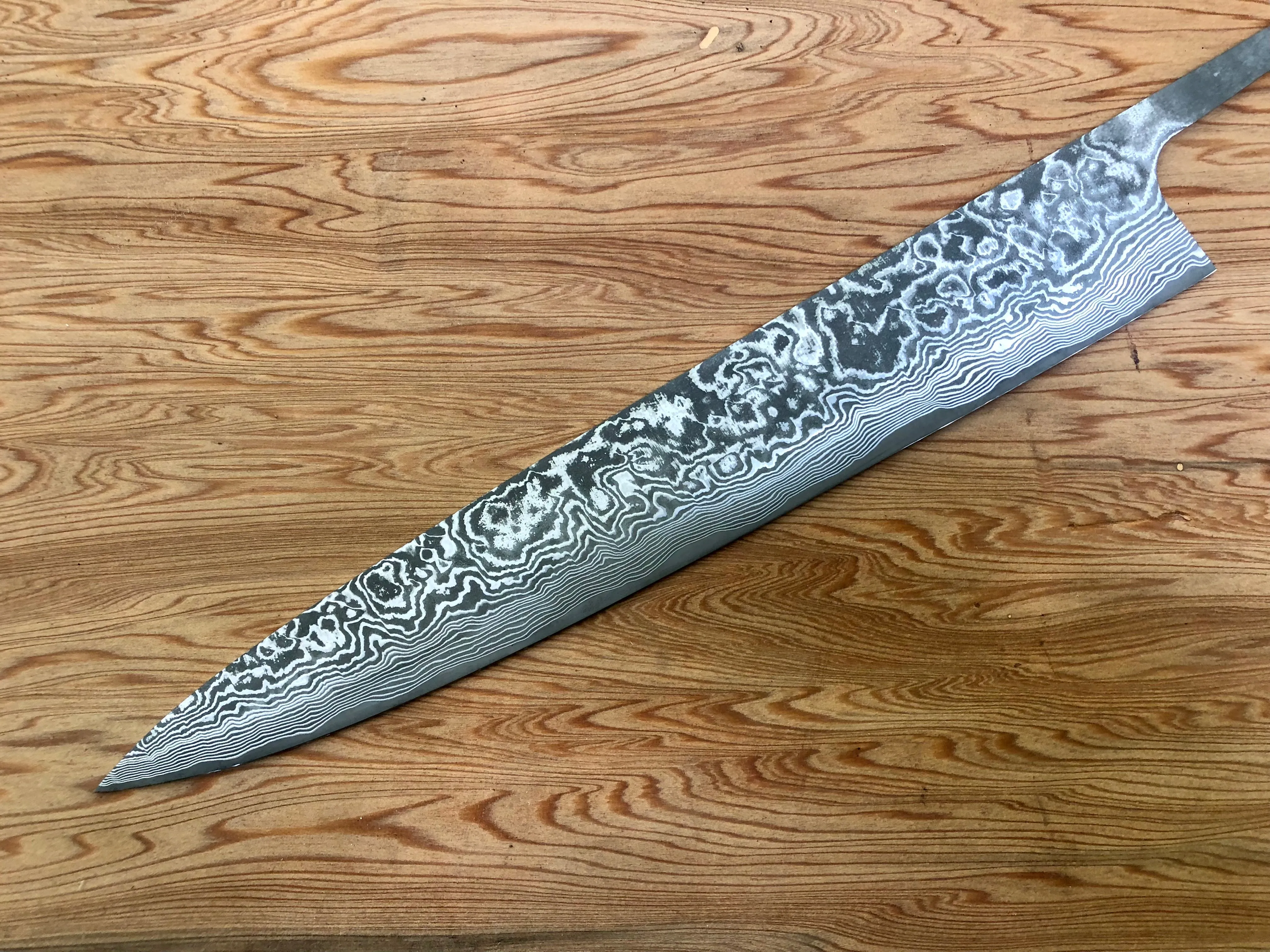 Takeshi Saji R2/SG2 Damascus 270 Sujihiki- blade only