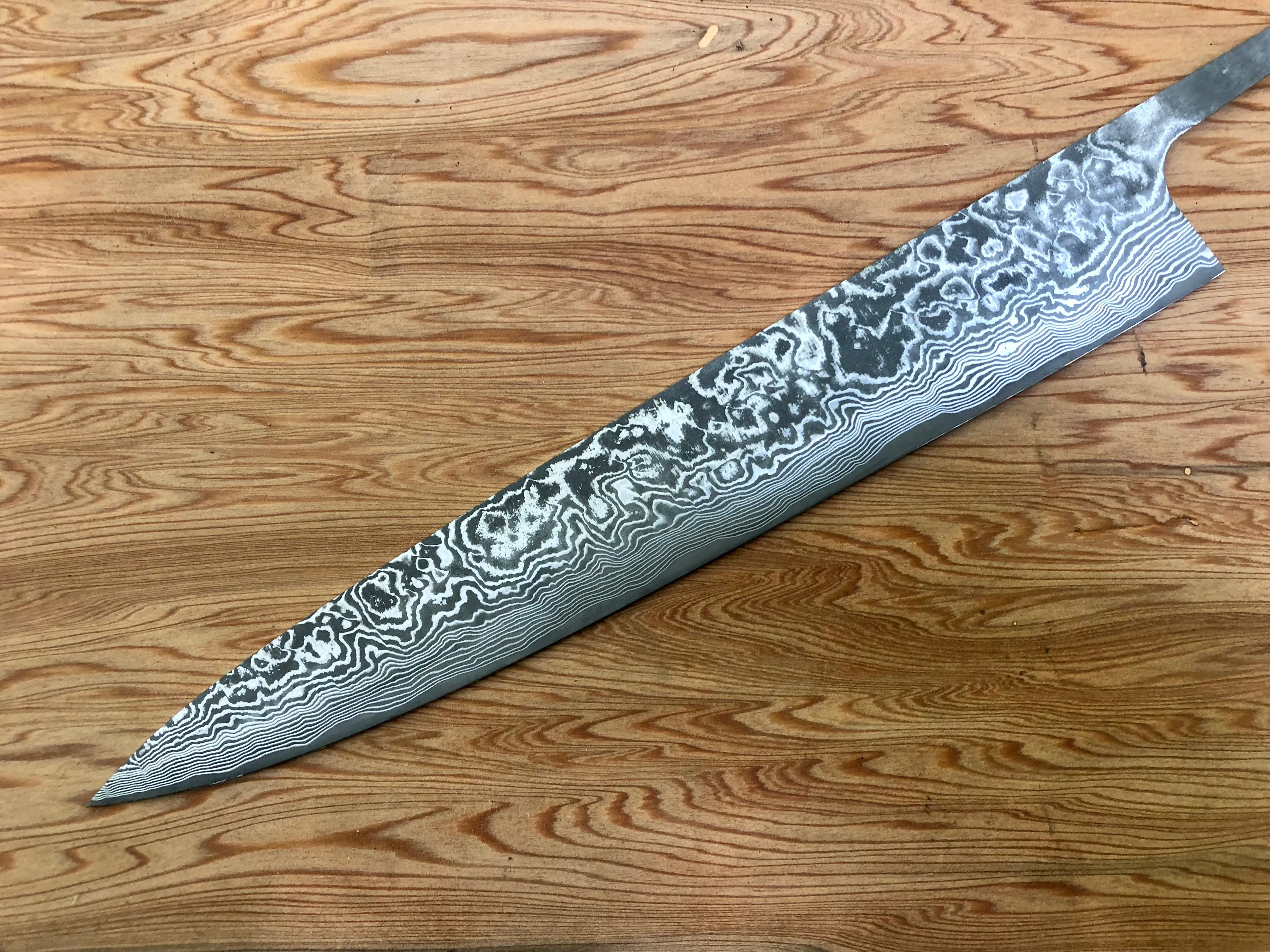 Takeshi Saji R2/SG2 Damascus 270 Sujihiki- blade only