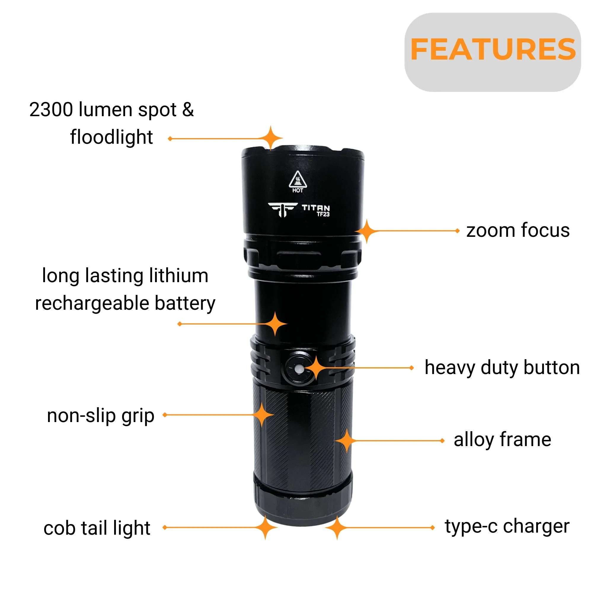 TF23 Torch 2300 Lumens