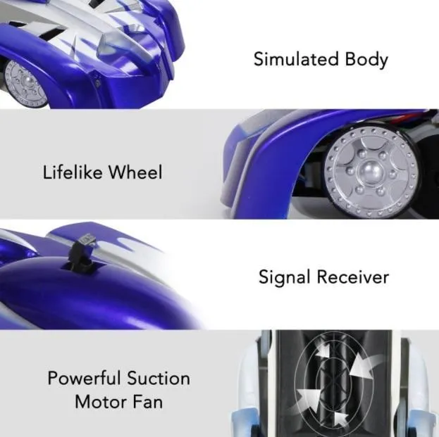 Wall Climbing Remote Control RC Car With LED  headlights