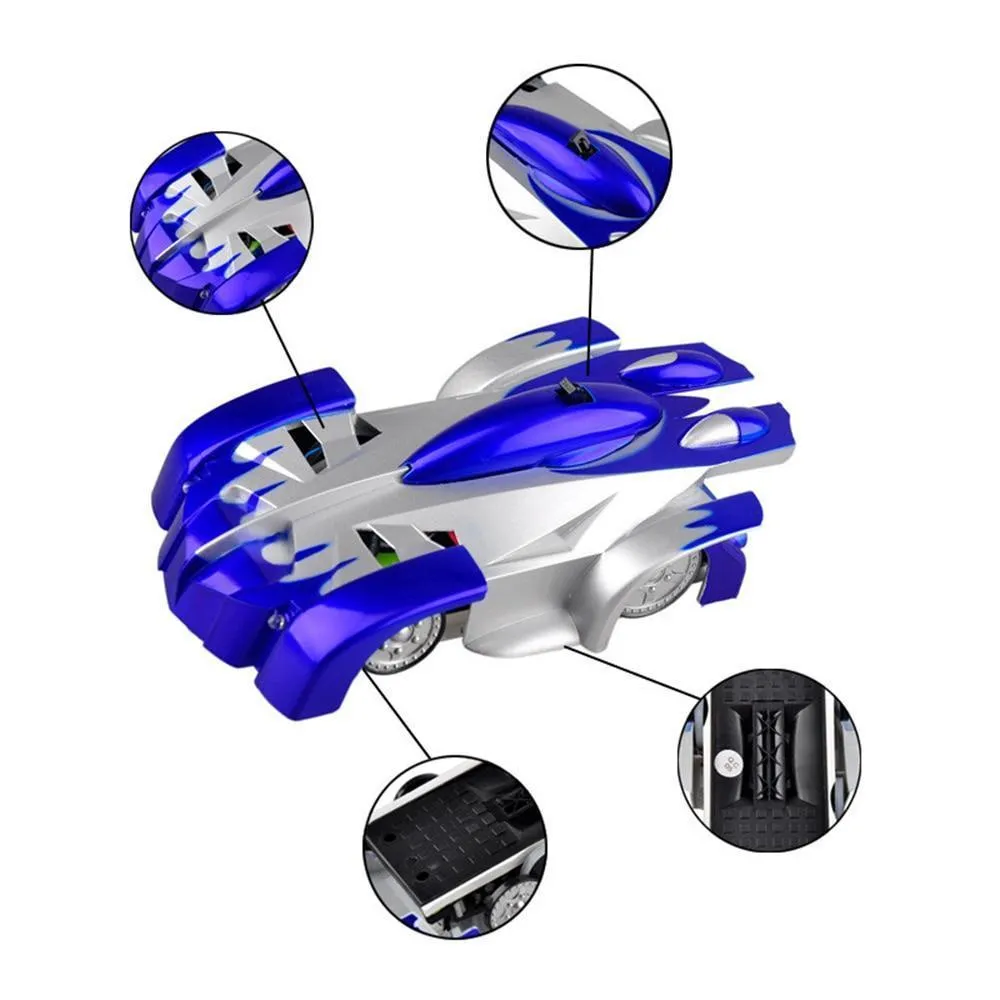 Wall Climbing Remote Control RC Car With LED  headlights