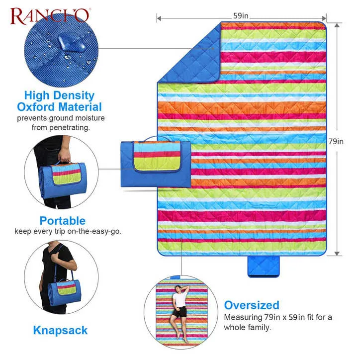Waterproof Foldable Outdoor    حصيرة تخييم خارجية قابلة للطي ومقاومة